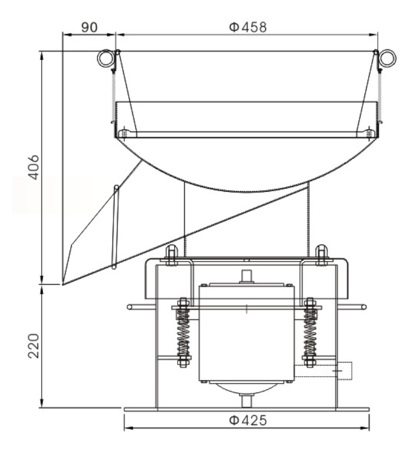 Noiseless vibrated sifting filter
